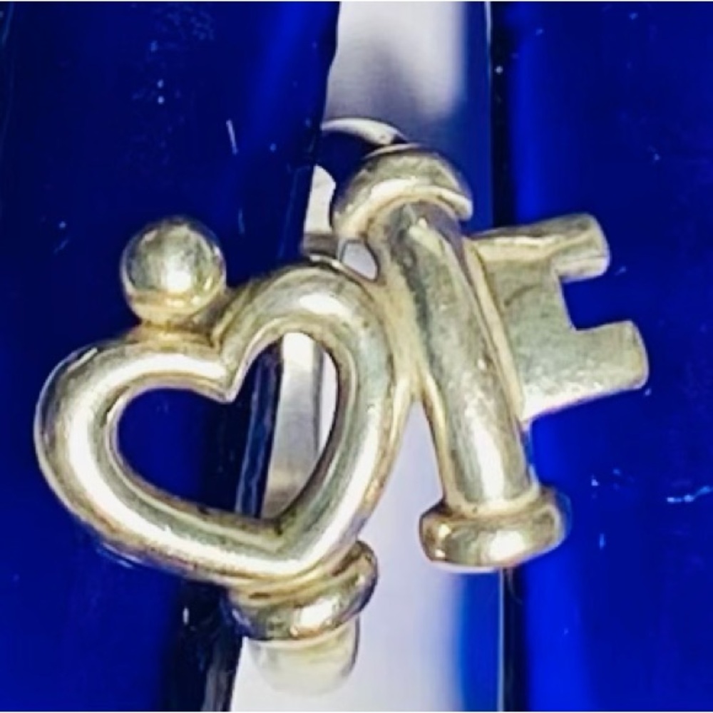 James Avery Sterling Key to My Heart Ring-sz 7.5